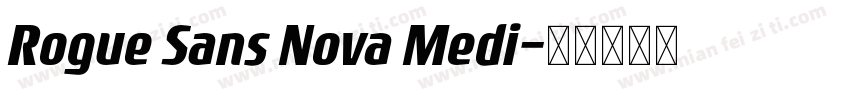 Rogue Sans Nova Medi字体转换
